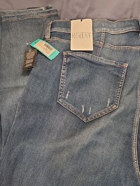 REVERY Distressed High Rise Skinny Ankle Jeans